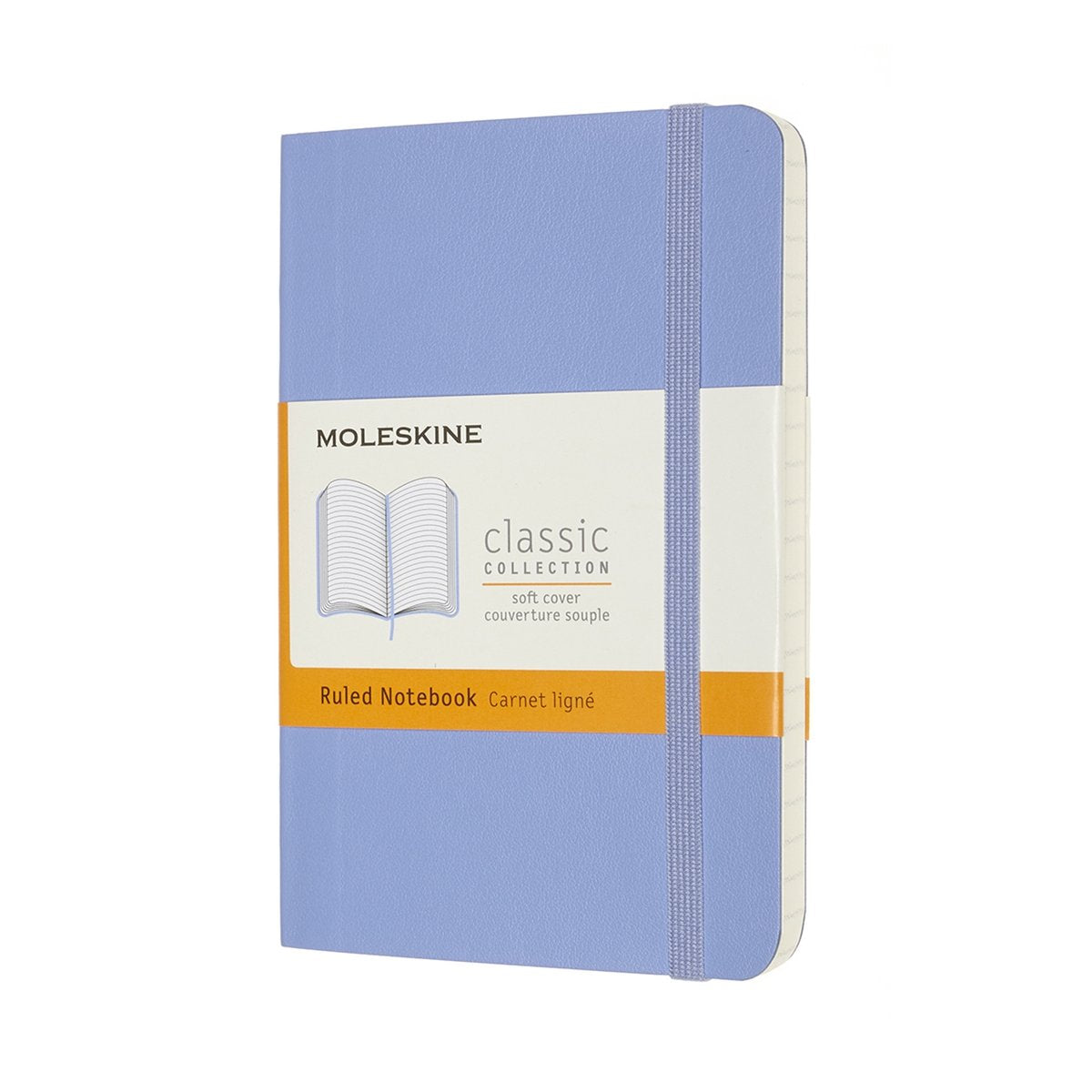 Moleskine classic notitieboek - pocket - softcover - gelinieerd - hortensia blauw