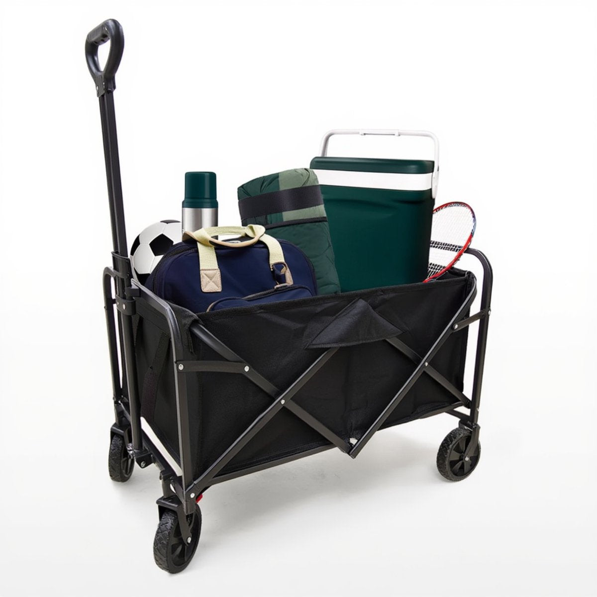 Hush. outdoor hush outdoor - bolderkar - opvouwbaar - met verstelbare trekstang - lichtgewicht - 120kg draagkracht