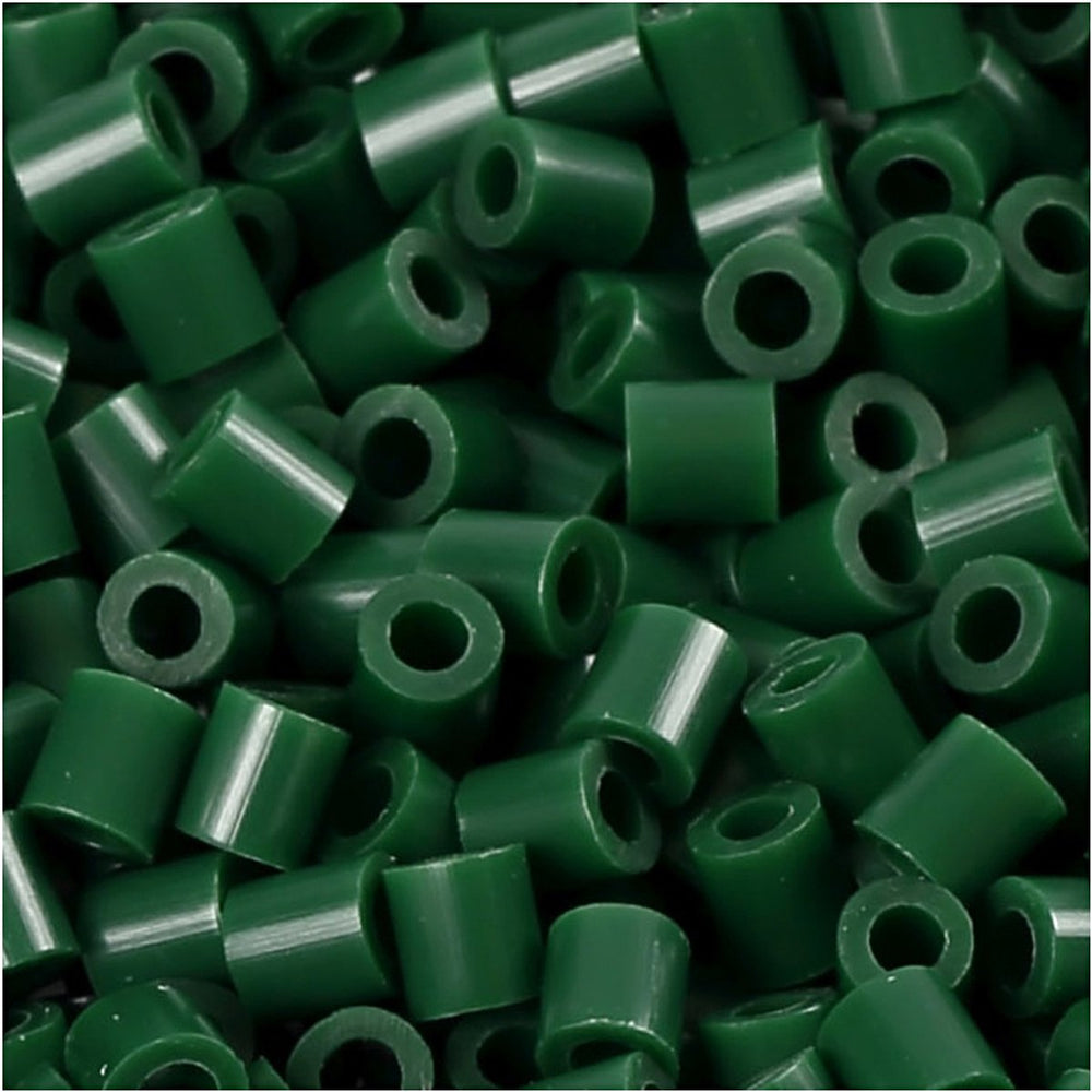 Creotime strijkkralen 5 mm 1100 stuks donker groen