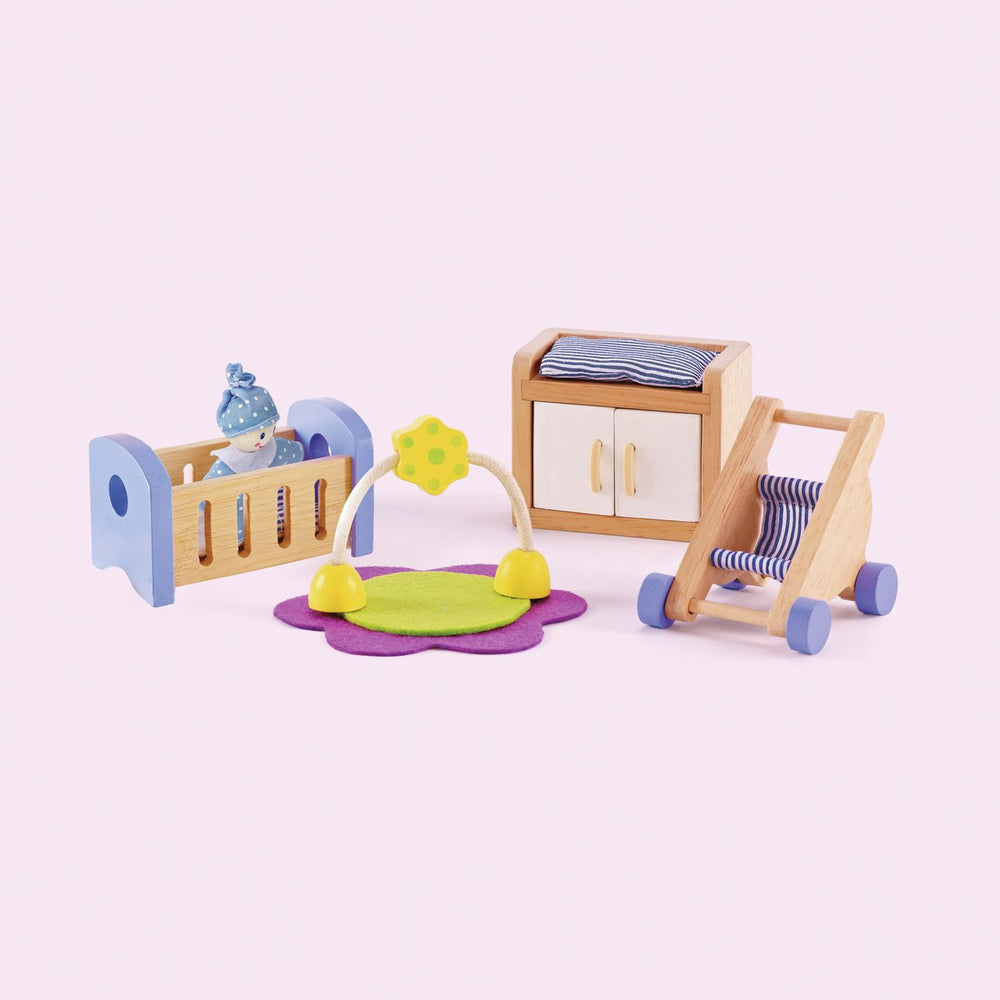 Hape poppenhuis babykamer