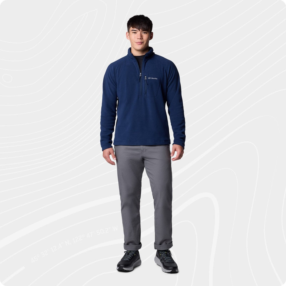 Columbia fast trek™ iii half zip fleece men's outdoortrui - collegiate navy - maat m