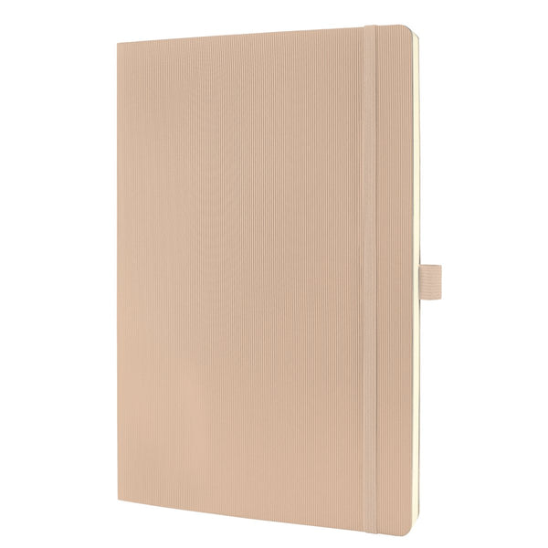 Sigel notitieboek conceptum pure a4 beige softcover 194 pagina's lijn 80 grams papier
