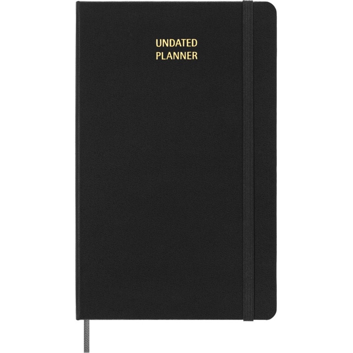 Moleskine ongedateerde planner - wekelijks - large - zwart