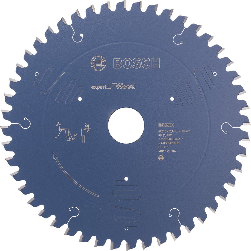 Bosch - cirkelzaagblad expert for wood 210 x 30 x 2,4 mm, 48