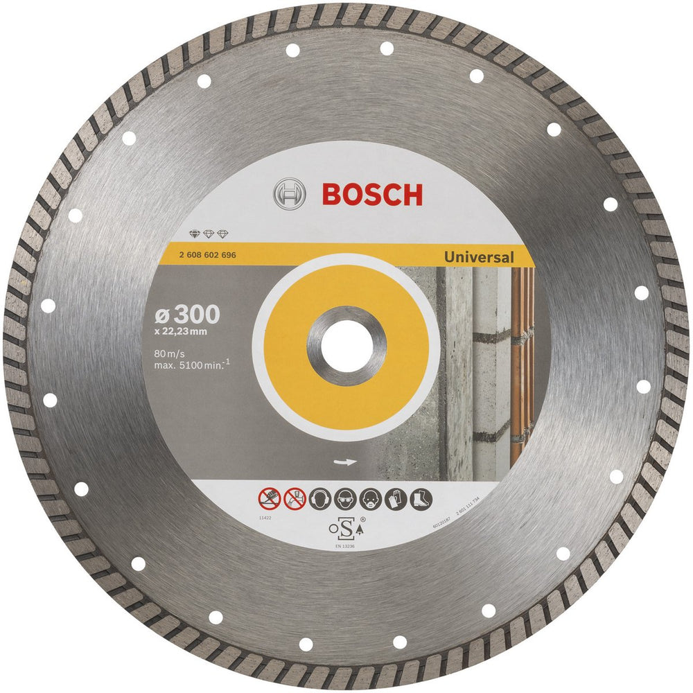 Bosch - diamantdoorslijpschijf standard for universal turbo 300 x 22,23 x 3 x 10 mm