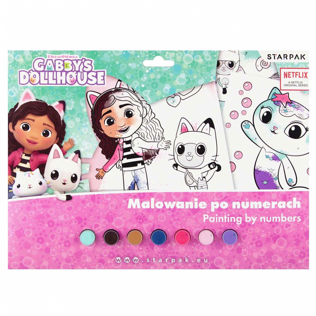 Euro-trade limited liability lobbes schilderen op nummer gabby's poppenhuis met 7 kleuren verf.