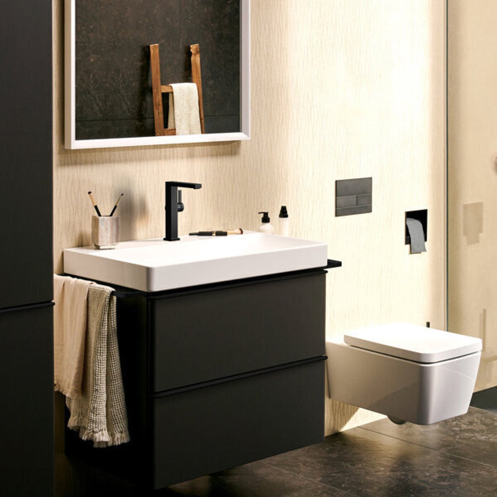 Hansgrohe tecturis e - wastafelkraan - ééngreeps bediening - coolstart energiebesparend - met afvoerplug - 210mm maat - draaibare uitloop - chroom