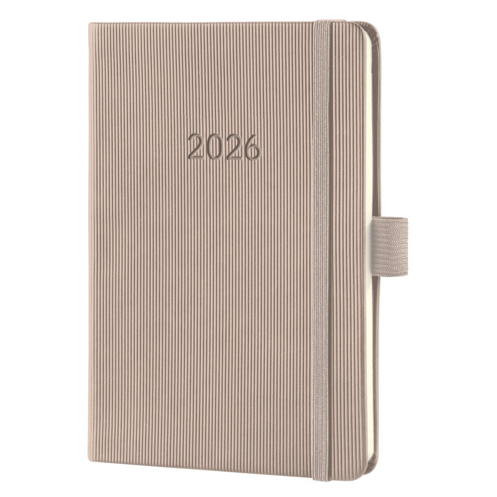 Sigel weekagenda 2026 conceptum - formaat a6 - taupe - hardcover - si-c2661