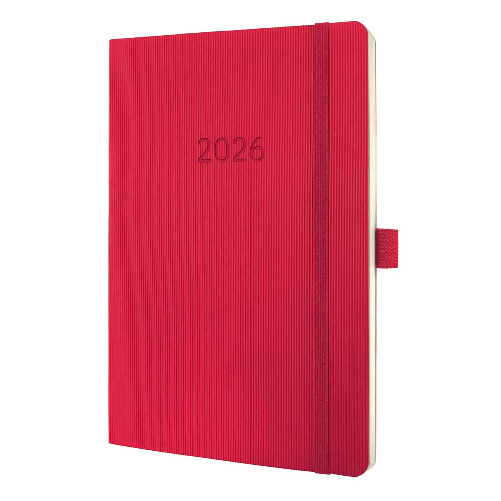 Sigel weekagenda 2026 conceptum - formaat a5 - rood - softcover - si-c2634
