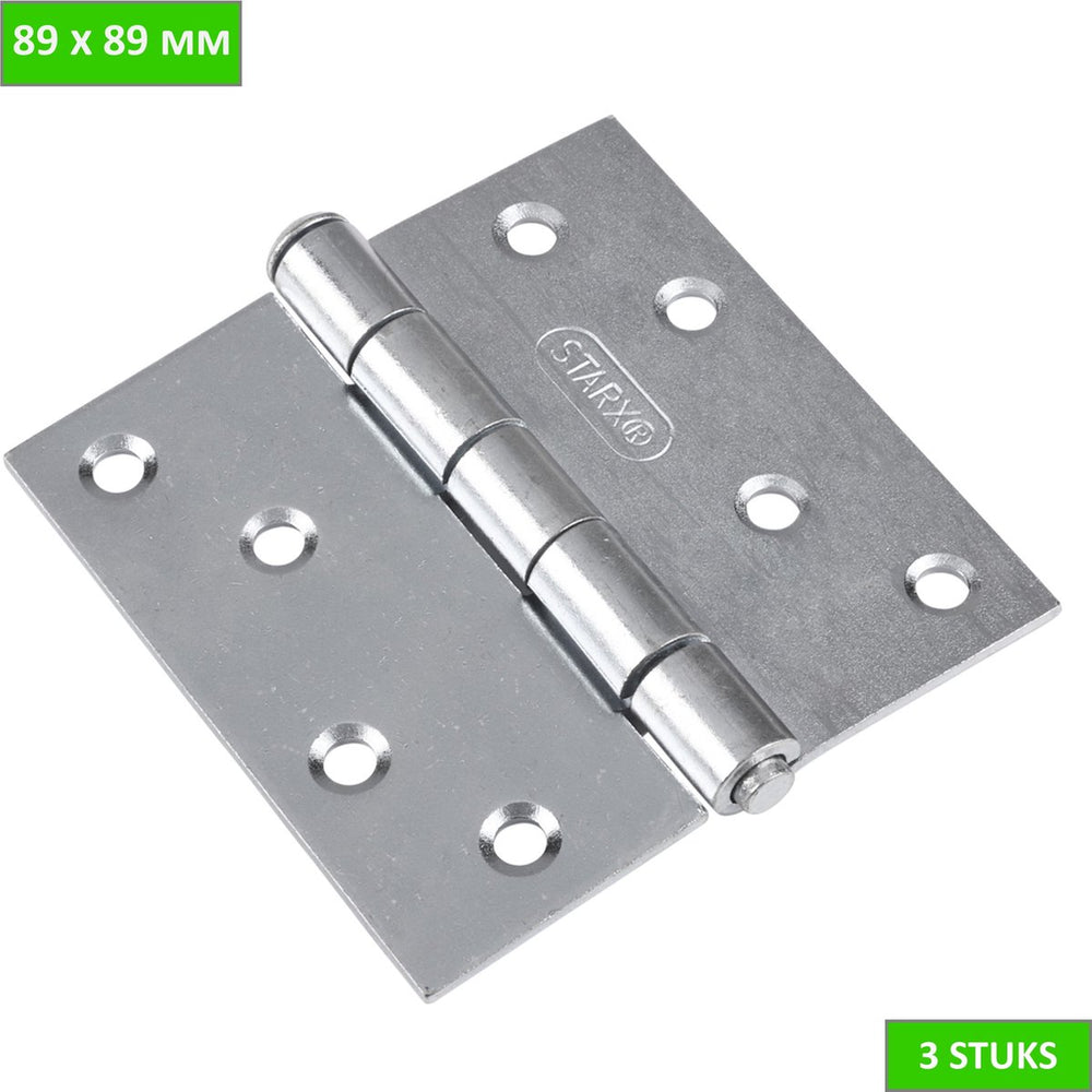 Starx scharnier 89x89 verzinkt