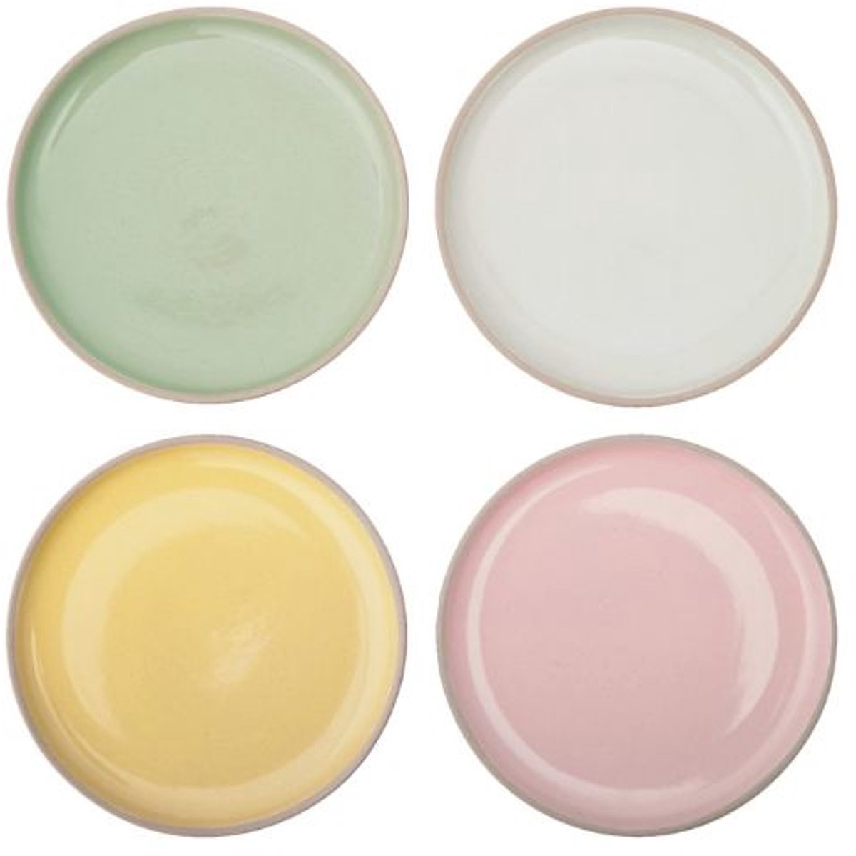 Jamie oliver big love little plates set | 19 cm | 4 stuks | gemengde kleuren