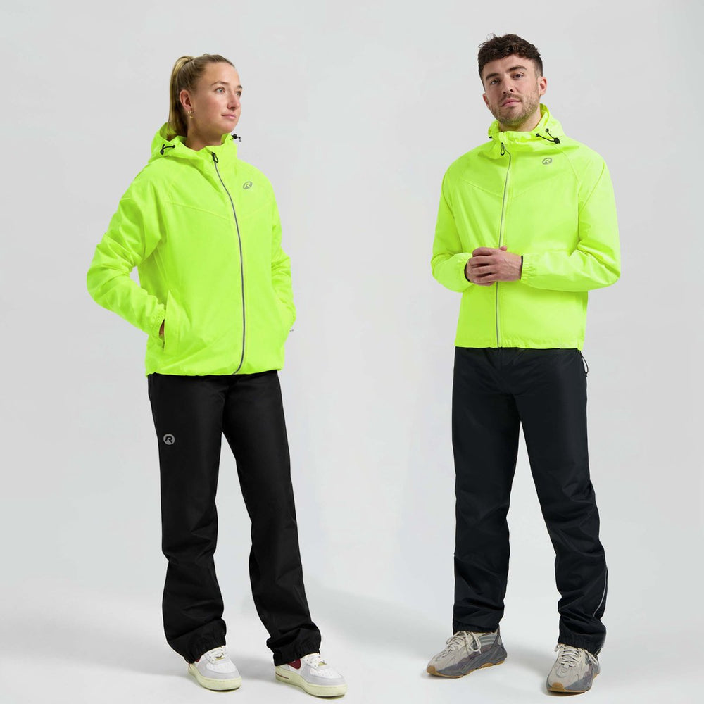Rogelli commuter core dames en heren regenpak - waterdicht - zwart fluor