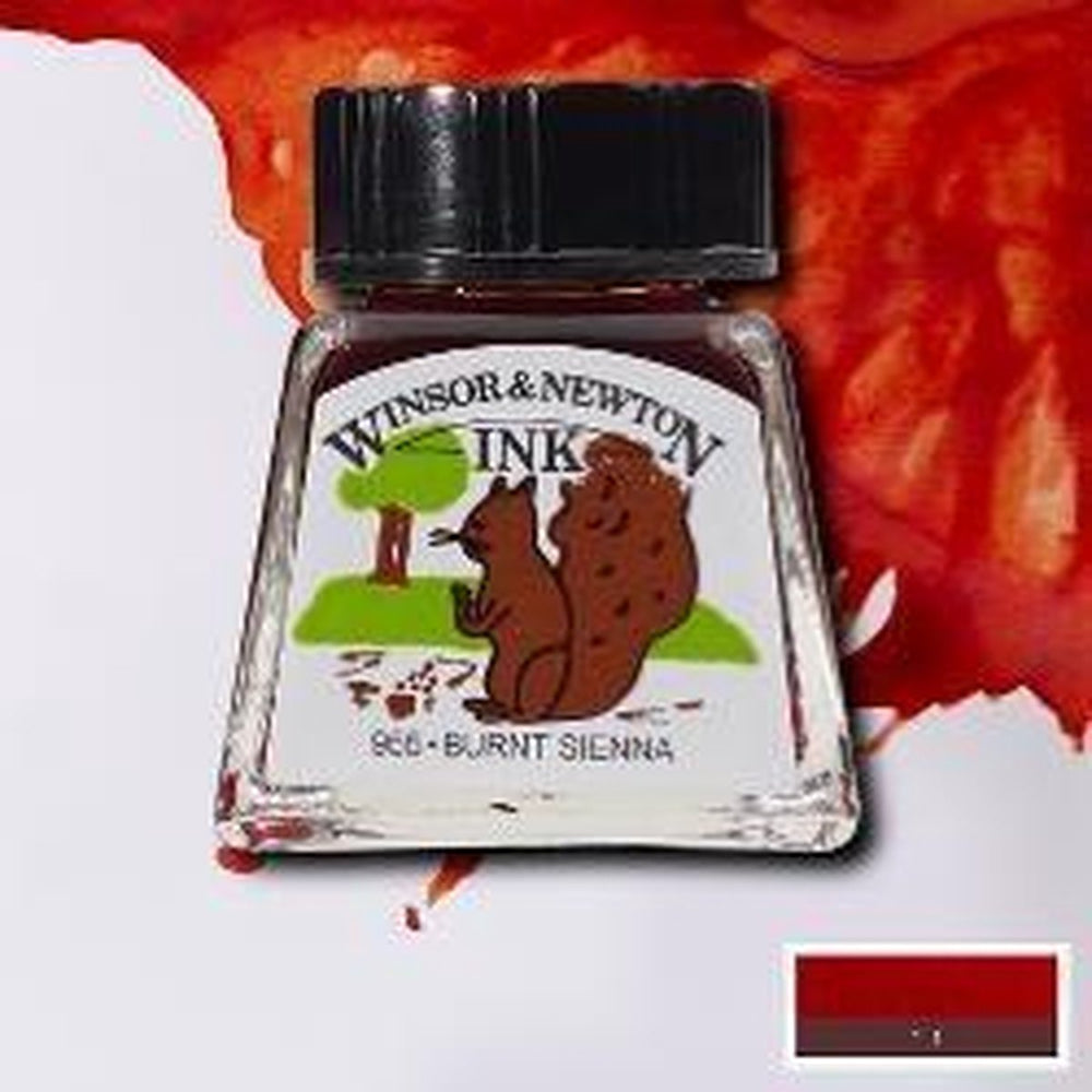 Winsor newton ink 14ml burnt sienna