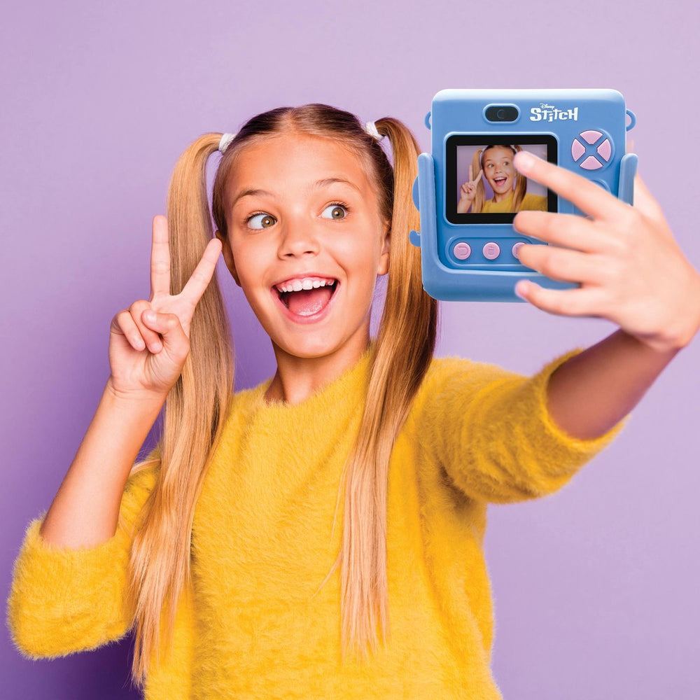 Lexibook starcam® afdruk, camerapakket met instantprinter, 4 papierrollen, nekband, 3d stitch siliconen hoesje en aanpassingsset