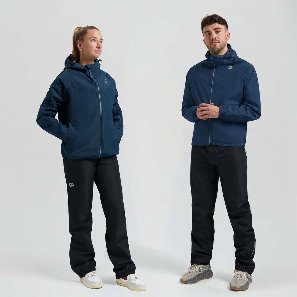 Rogelli commuter core dames en heren regenpak - waterdicht - zwart blauw