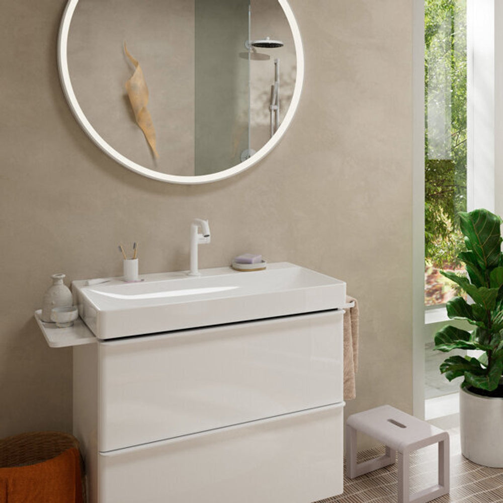 Hansgrohe tecturis s - wastafelkraan - ééngreeps bediening - coolstart energiebesparend - met afvoerplug - 150mm maat - chroom