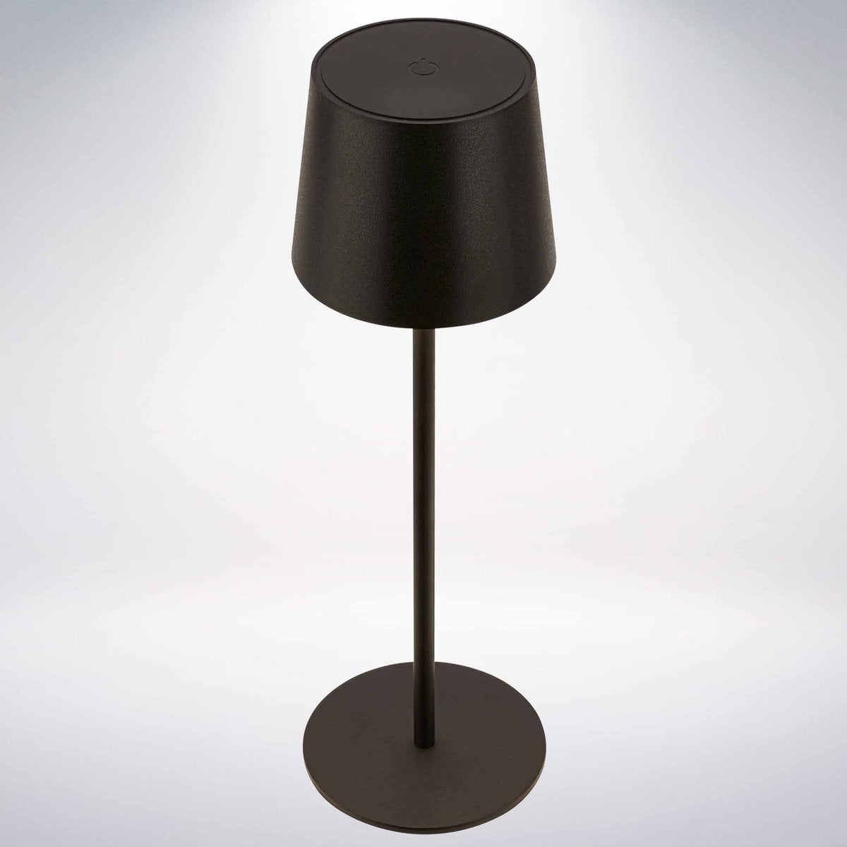 B.k.licht briloner suta - led tafellamp oplaadbaar – dimbaar – draadloos – 33cm hoog – ip44 – voor binnen buiten – op batterij – zwart