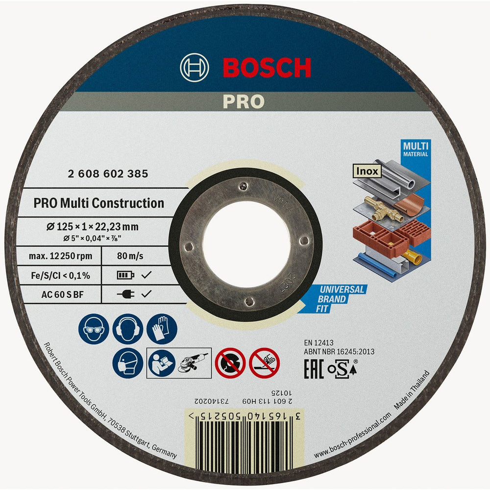 Bosch Doorslijpschijf Multi Constructie 125mm