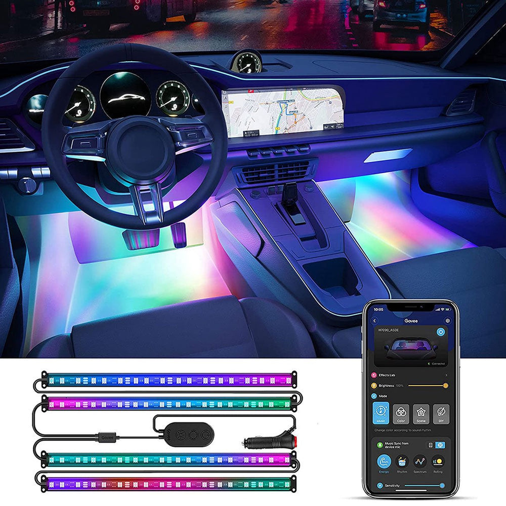 Govee slimme auto ledstrip rgbic - 4x30 cm interieurverlichting