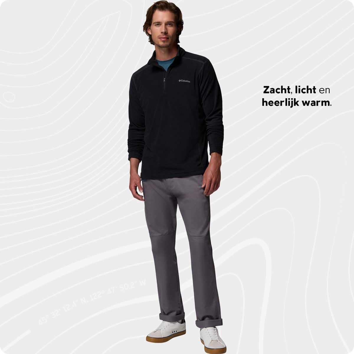 Columbia klamath range™ ii half zip fleecetrui - outdoortrui - fleece trui - heren - maat xxl - zwart