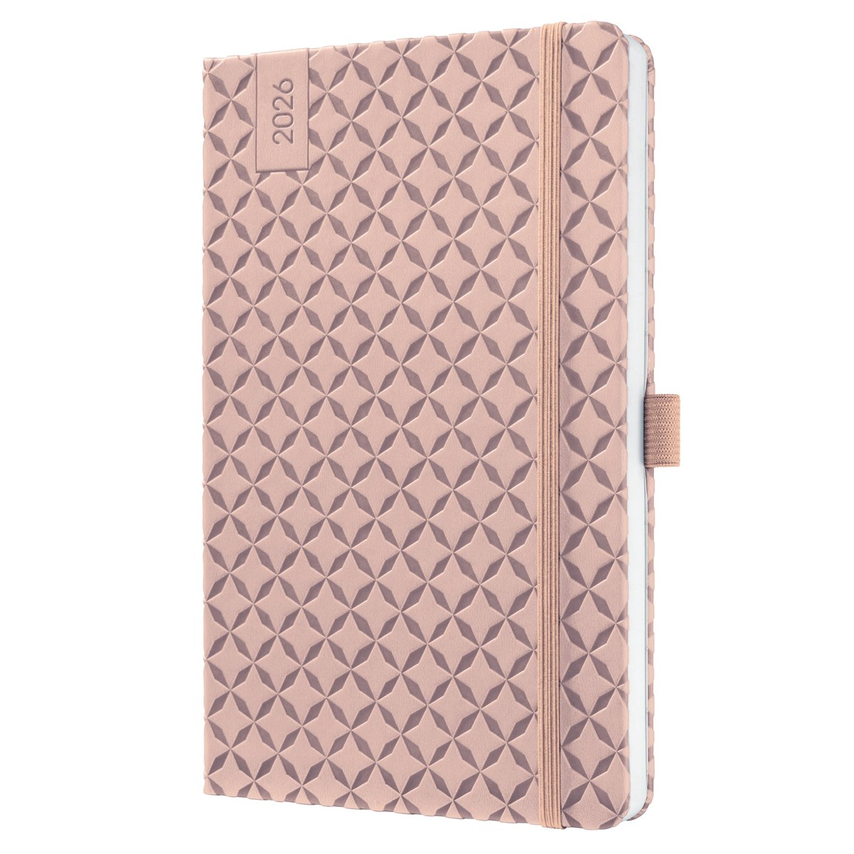 Sigel weekagenda flair 2026 - formaat a5 - pearl rose - hardcover - si-j6131