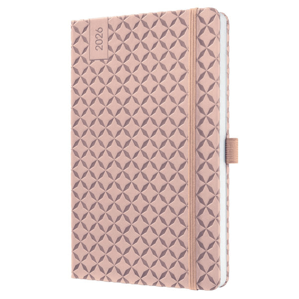 Sigel weekagenda flair 2026 formaat a5 pearl rose hardcover