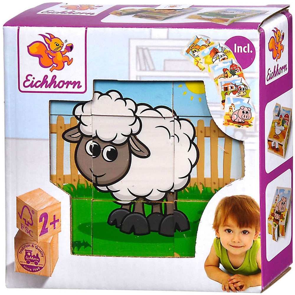 Eichhorn Houten Blokpuzzelboerderij