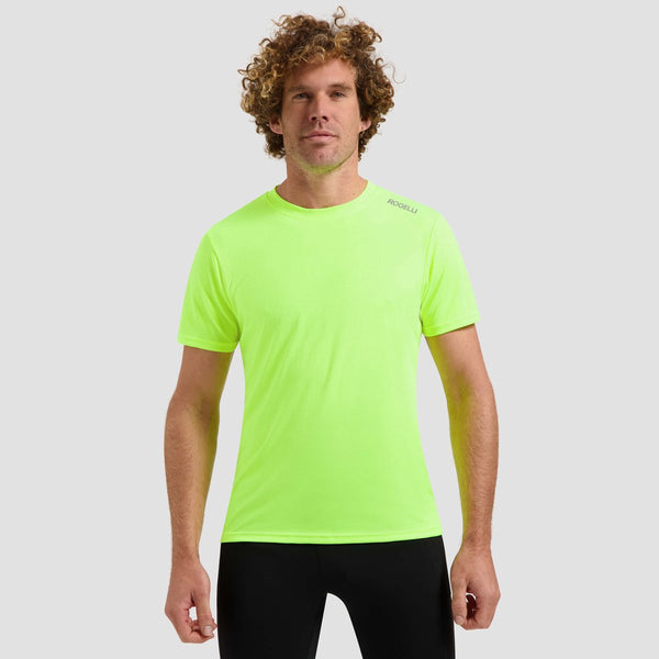 Rogelli promo hardloopshirt heren - korte mouwen - fluorgeel - 3xl
