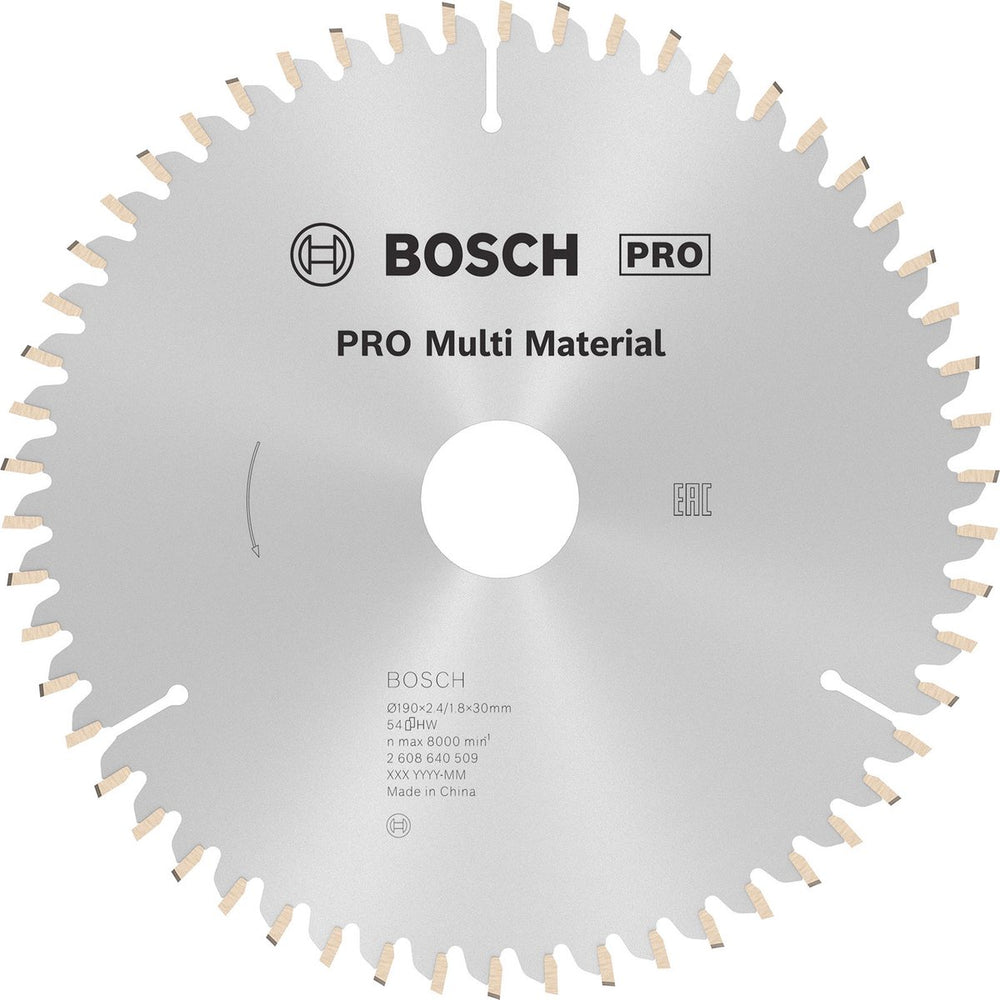 Bosch cirkzb multi 190x30x2,4 54t tr-f