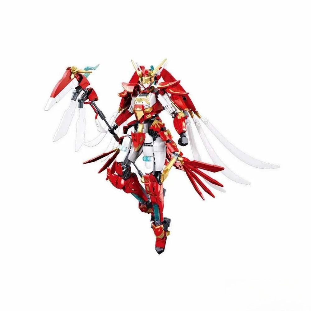 Sluban p.r. mecha 18 rosefinch dragons rising battle maid bouwspeelgoed actiefiguur – constructiespeelgoed bouwset met 706 bouwstenen – m38‑b1271 – vanaf 8 jaar