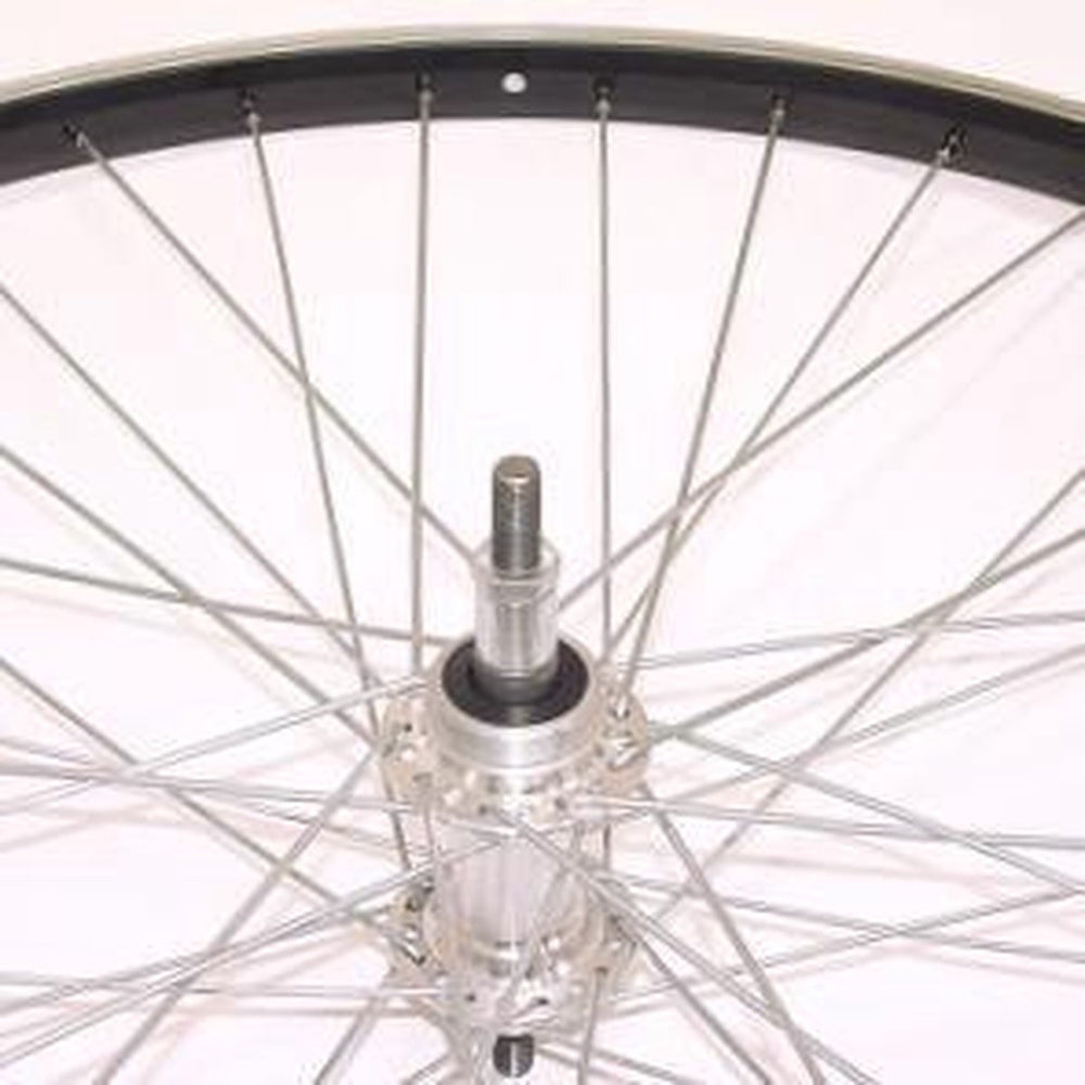 Roland Achterwiel 28 vast freewh Alu AS26 zwart zink spk