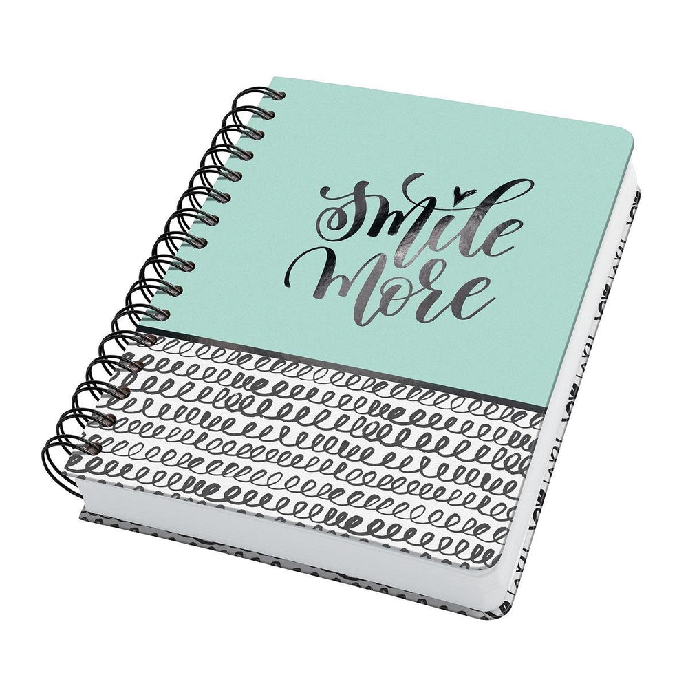 Sigel spiraal notitieboek a5 - jolie - hardcover - 240 pagina's - 120 grams - dots - curly mint - si-jn623