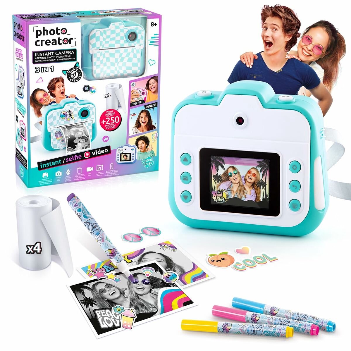 Canal toys instant camera - teal