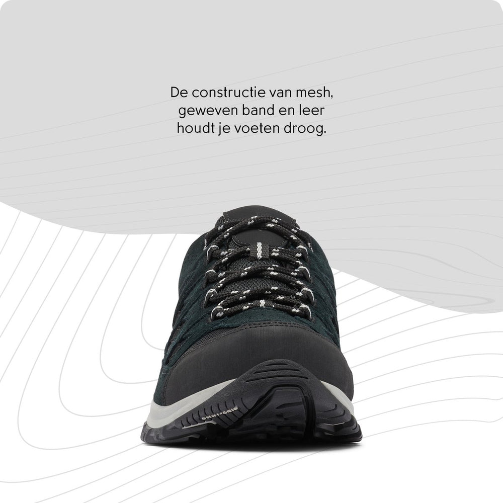 Columbia crestwood waterproof heren wandelschoenen - black