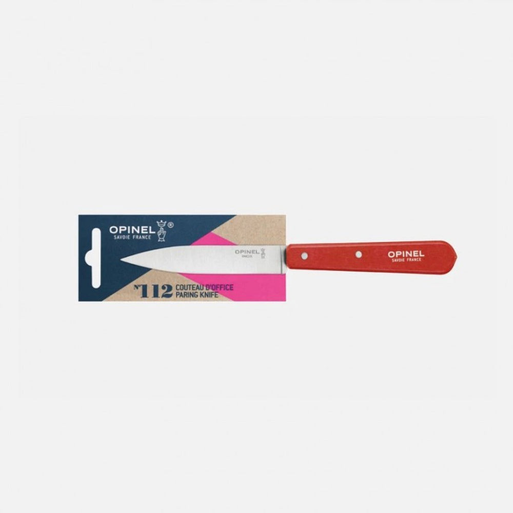 Opinel officemes n°112 - veelzijdig keukenmes - rood
