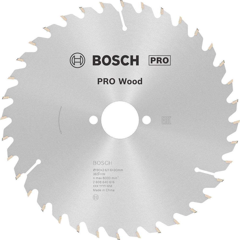 Bosch cirkzb opt 190x30x2,6 36t wz