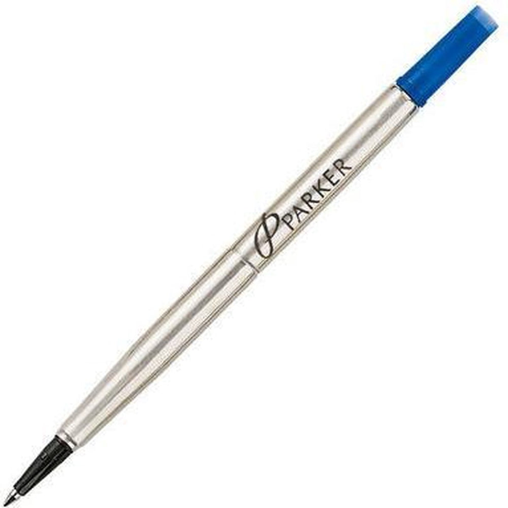 Parker rollerballpen inktvulling | fijn punt | blauwe quink inkt | 12 stuks