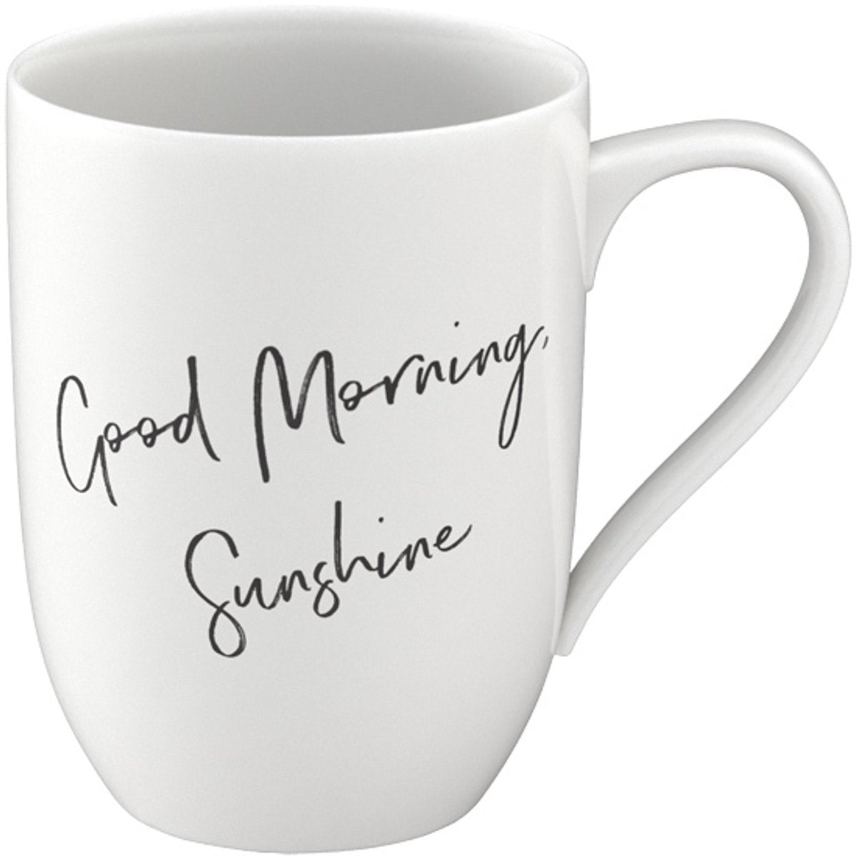 Villeroy boch mok met oor - 'good morning, sunshine' opdruk - 290 ml