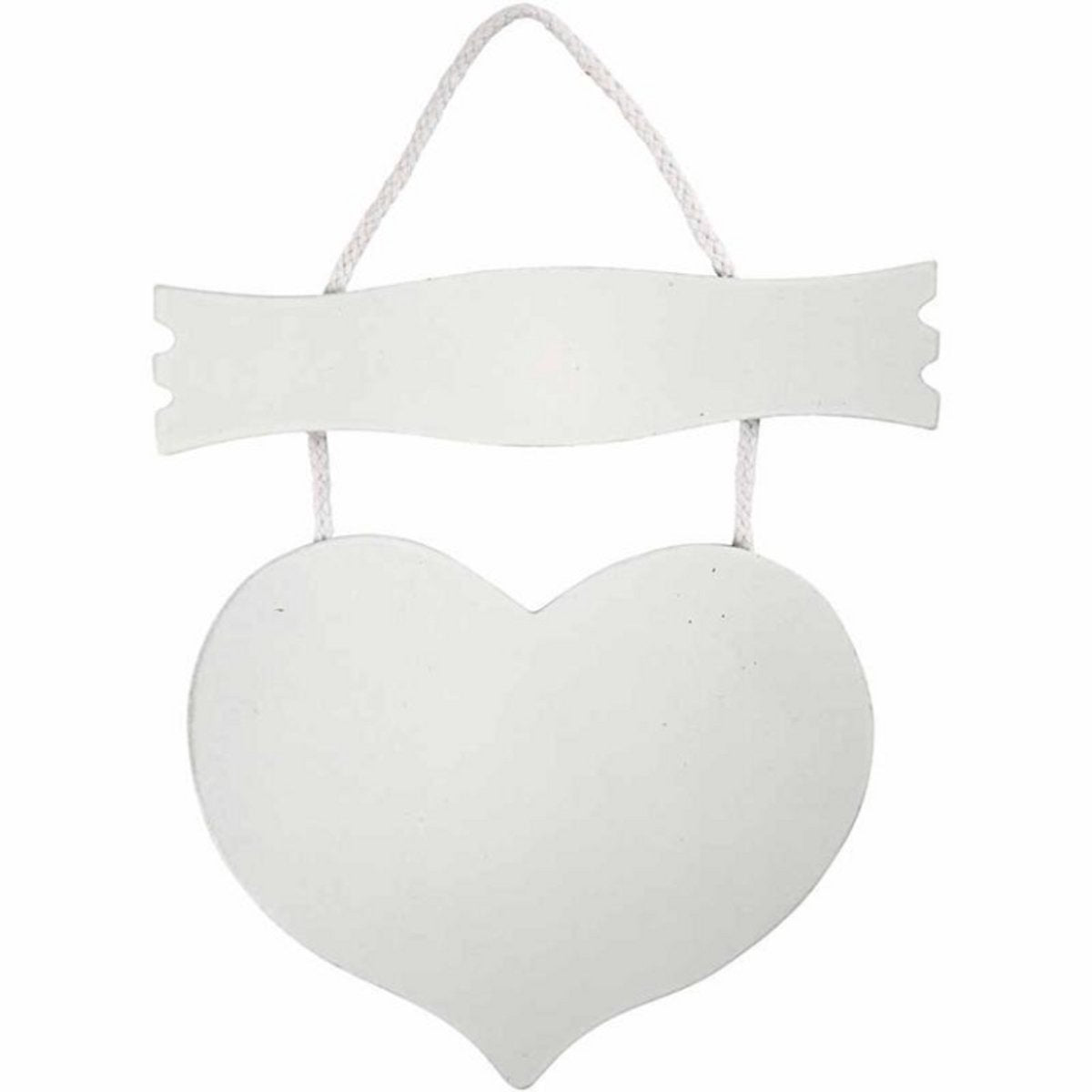 Creativ company cc mdf hart met bord 28x19 cm wit