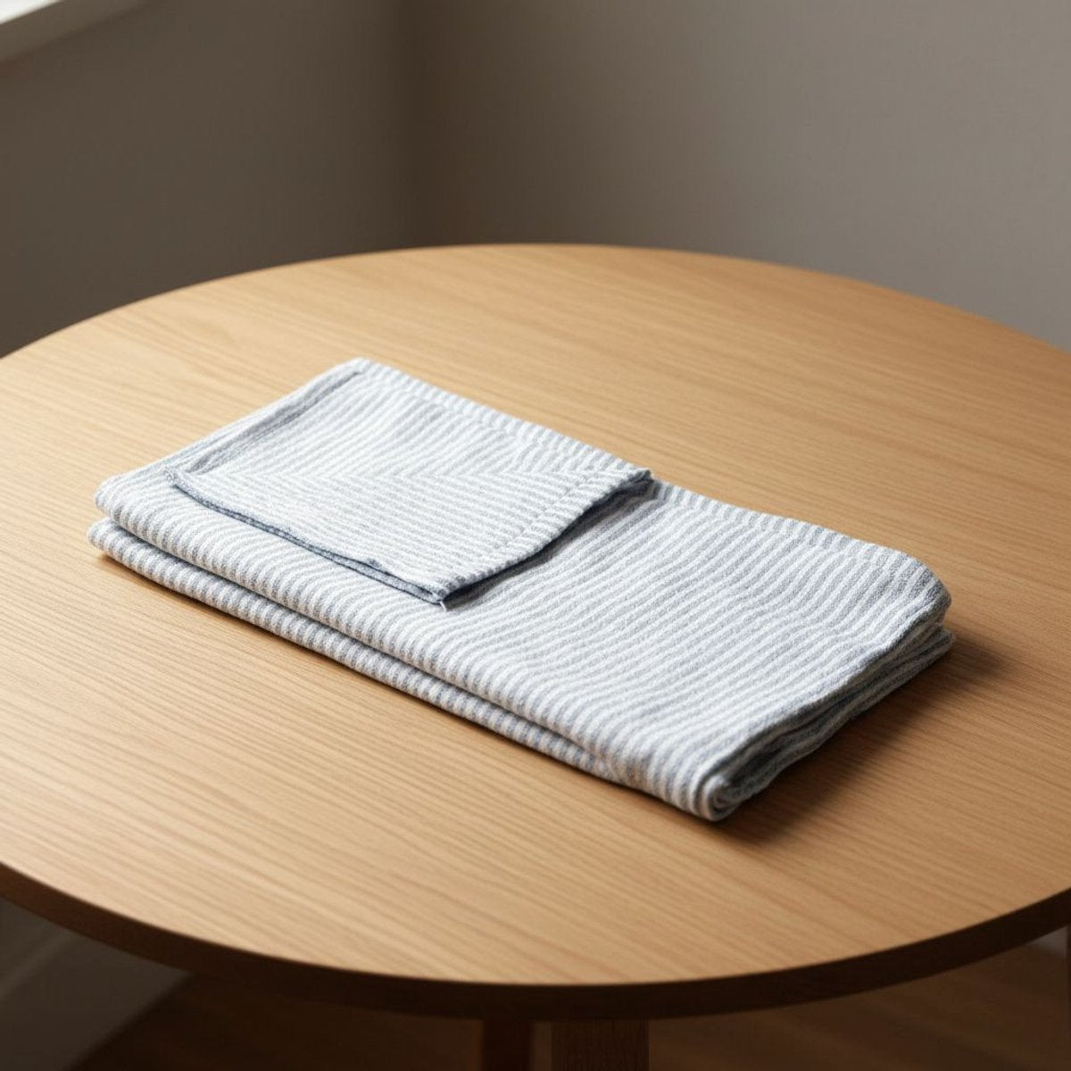 Arti casa table cloth stripe lurex blue