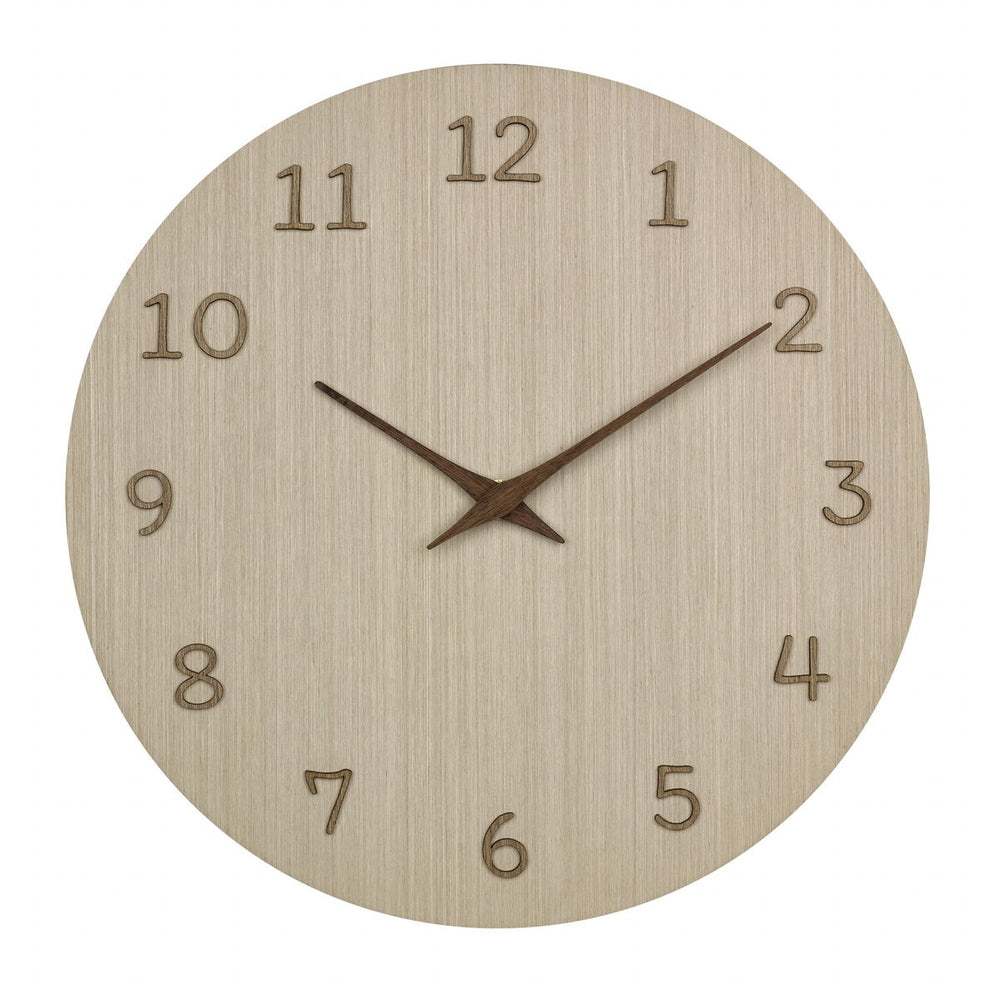 Tfa dostmann tfa wandklok - naturel houtkleur - d30 cm - hout - muur klok - rond