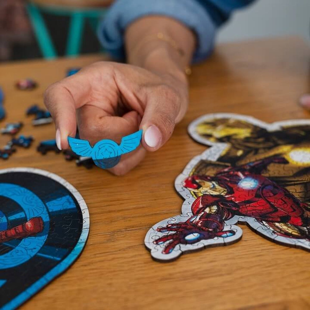 Trefl marvel captain america hout houten legpuzzel - 160 stukjes - vanaf 6 jaar