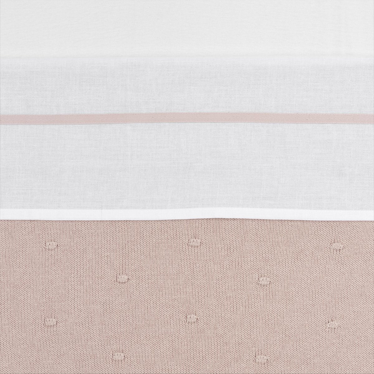 Meyco baby bies wieglaken - soft pink - 75x100cm - 0.3 tog