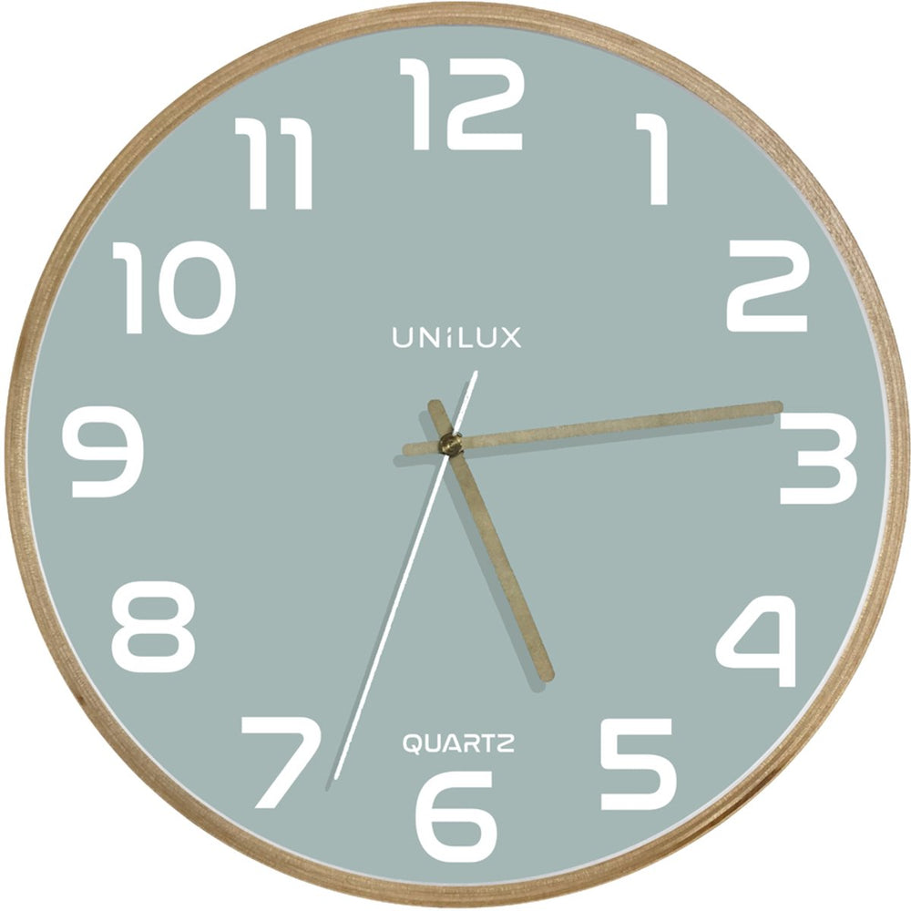 Unilux baltic klok hout blauw