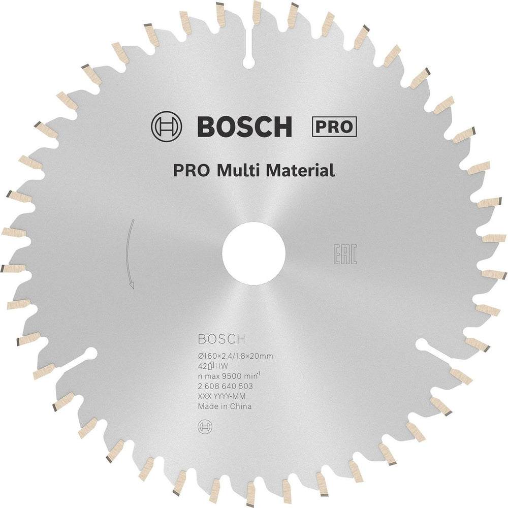 Bosch cirkzb multi 160x20 16x2,4 42t tr-f