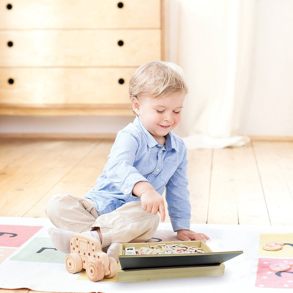 Lexibook bio toys l’ecole des mots bilingue français- anglais - jeu en bois