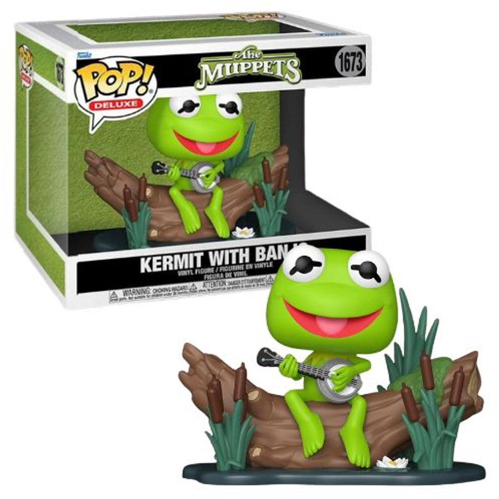 Funko the muppets kermit with banjo (pop! deluxe) vinylfiguur 1673 unisex pop! - neutraal - standard