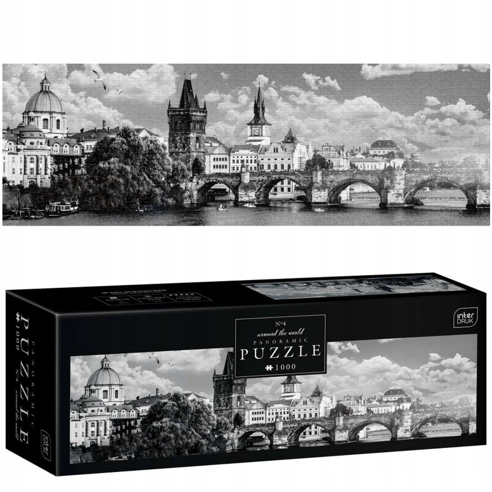 Geronimo games puzzle - 1000 stukjes - interdruk panoramische puzzel 1000 stukjes praag brug -