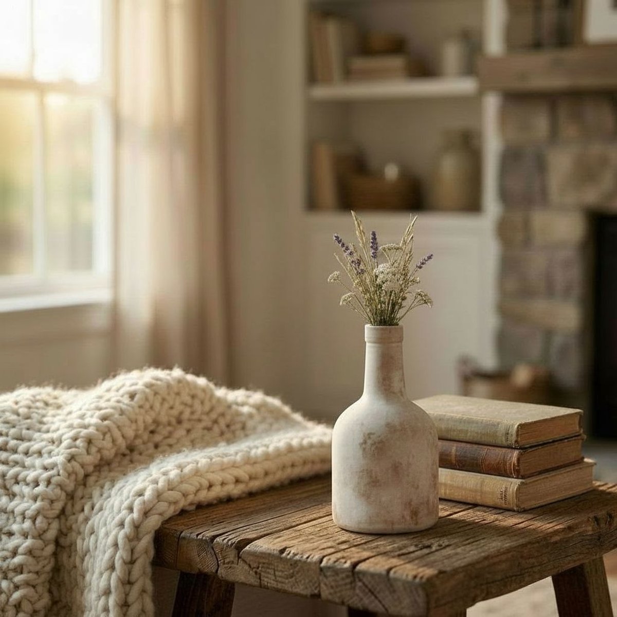 Arti casa vase glass beige white