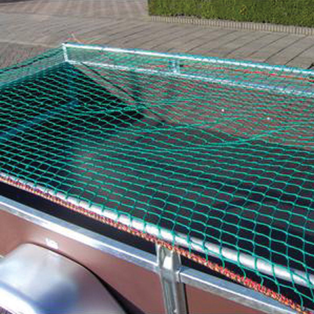 Carpoint aanhangernet – aanhangwagennet - 250x350cm twisted - gemakkelijk te spannen met 4mm elastische rand